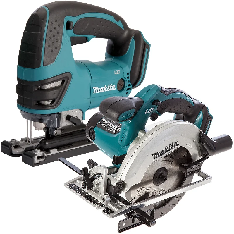 Makita 18v Cordless Twin Pack Circular Saw With 18V Jigsaw Body Only