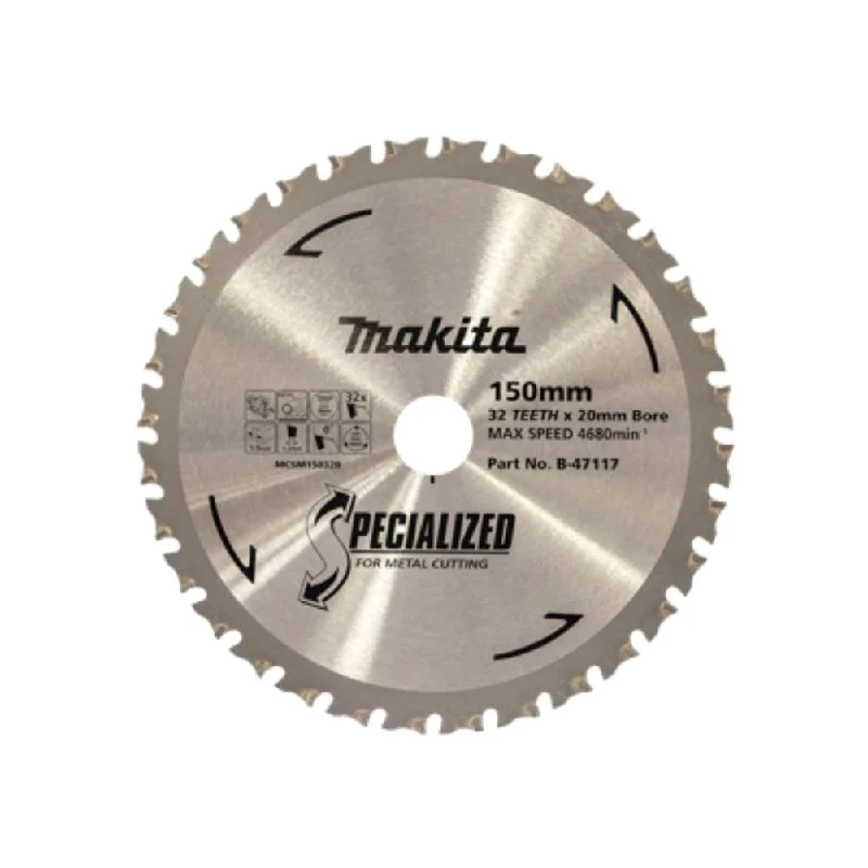 Makita B-47117 150mm (6") 32T Metal TCT Circular Saw Blade