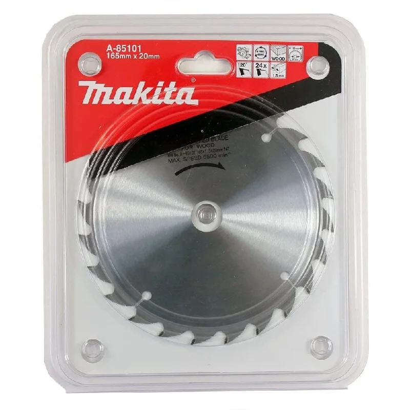 Makita Circular Saw Blade 165mm x 20 x 24T  A-85101