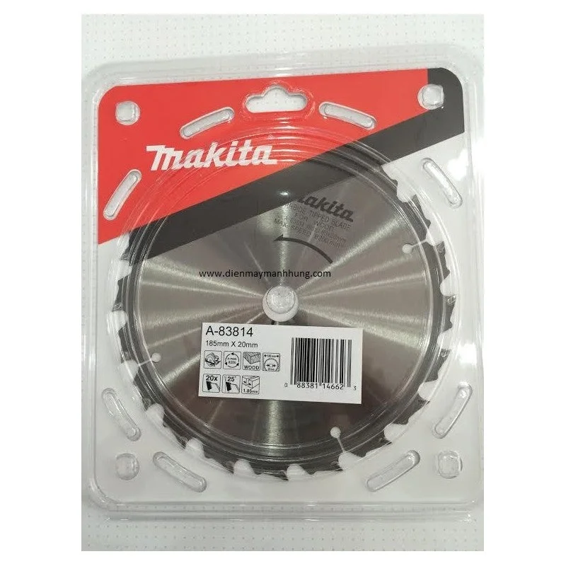 Makita Circular Saw Blade 185mm x 20mm a 20t A-83814