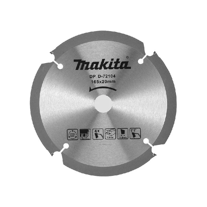 Makita D-72089 30mm x 260mm 6T Economy PCD Fibre Cement Circular Saw Blade