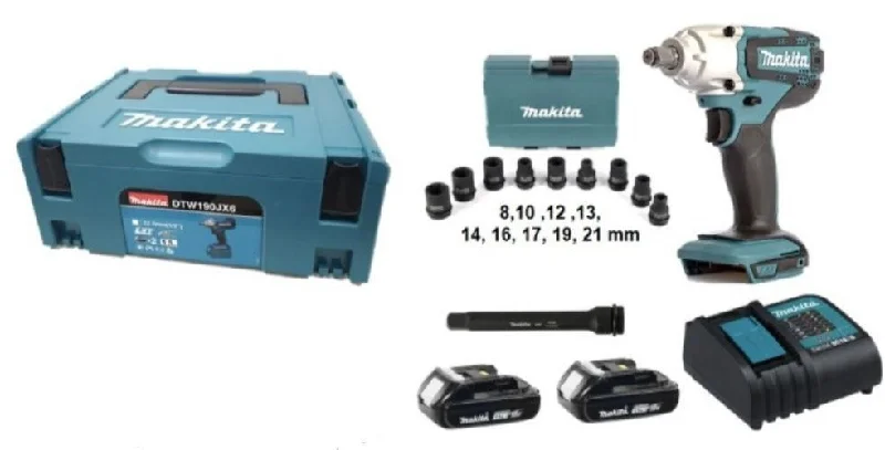 Makita DC Impact Wrench 18V | Model: M-DTW190JX6