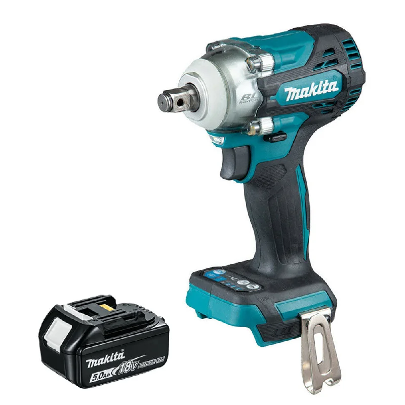 Makita DTW300Z 18V LXT Cordless Brushless Impact Wrench with 1 x 5.0Ah Battery