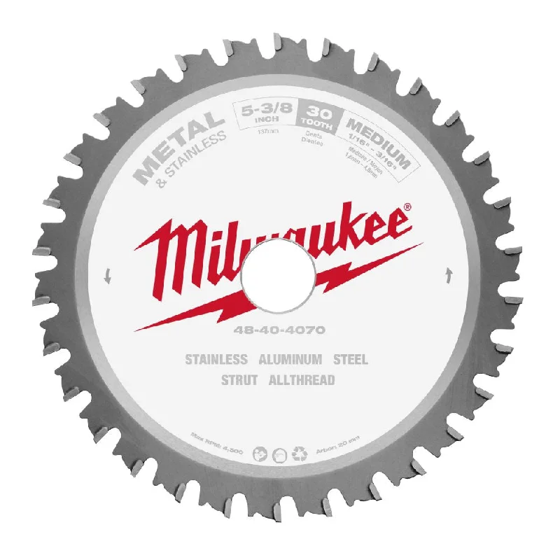 Milwaukee 48404070 135mm (5-3/8") 30T Ferrous Metal Circular Saw Blade