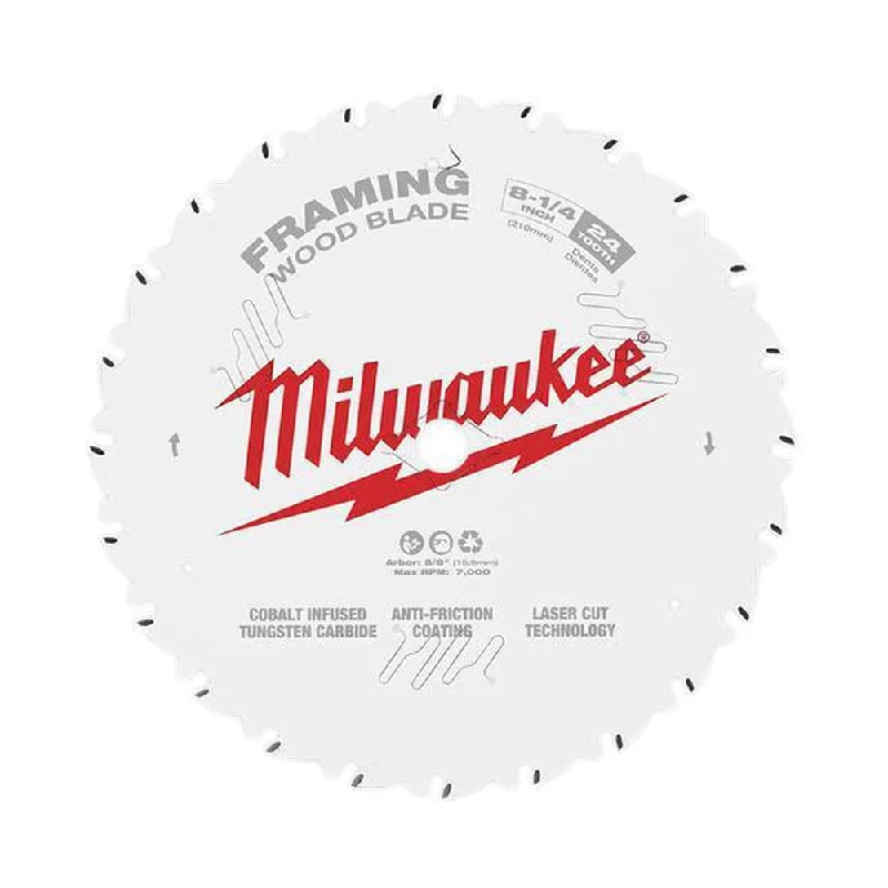 Milwaukee 48408820 210mm (8-1/4") 24T Ripping Wood Circular Saw Blade