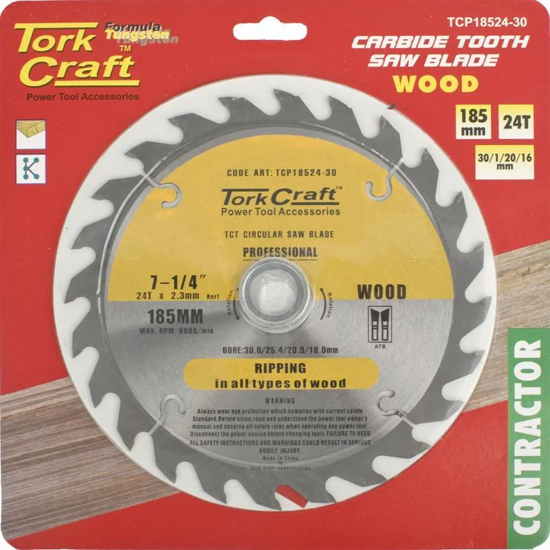 Tork Craft Circular Saw Blade 185 X 24T TCP18524-30