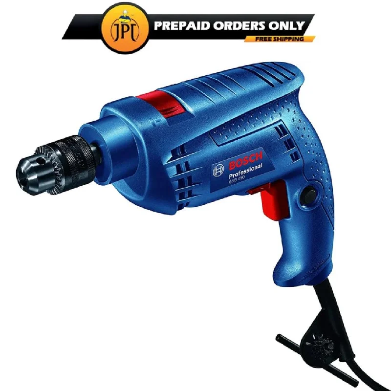 Bosch Heavy Duty GSB 450 Professional Corded Impact Drill Machine | 450-watt Motor | ‎2800 RPM Speed | 10mm Drill Chuck | Variable Speed Switch | Impact Funtion