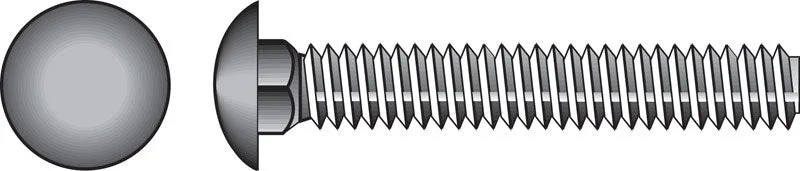 Hillman 1/4 in. X 1 in. L Zinc-Plated Steel Carriage Bolt 100 pk