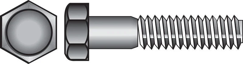 HILLMAN 5/16 in. D X 5 in. L Zinc Plated Steel Hex Bolt 50 pk