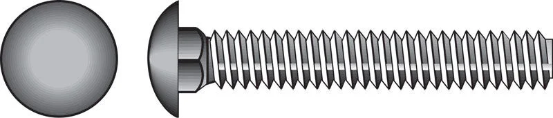 HILLMAN 3/8 in. X 10 in. L Zinc-Plated Steel Carriage Bolt 50 pk