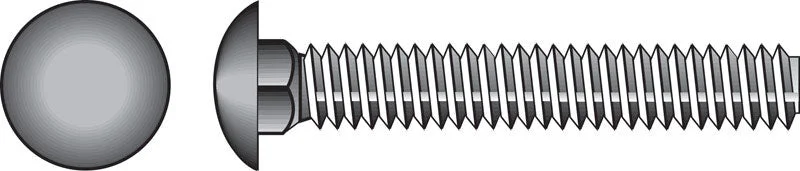 HILLMAN 1/2 in. X 4-1/2 in. L Hot Dipped Galvanized Steel Carriage Bolt 25 pk