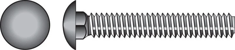 HILLMAN 5/16 in. X 2-1/2 in. L Hot Dipped Galvanized Steel Carriage Bolt 100 pk