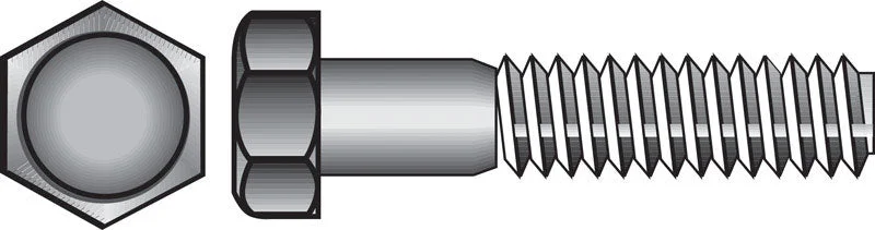 HILLMAN 5/16 in. D X 2-1/2 in. L Hot Dipped Galvanized Steel Hex Bolt 100 pk