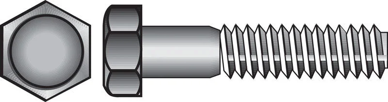 HILLMAN 5/8 in. D X 4-1/2 in. L Zinc Plated Steel Hex Bolt 25 pk