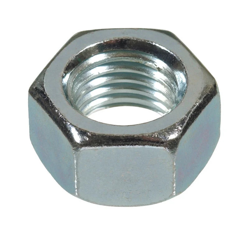 Hillman 7/8 in. Zinc-Plated Steel USS Hex Nut 10 pk