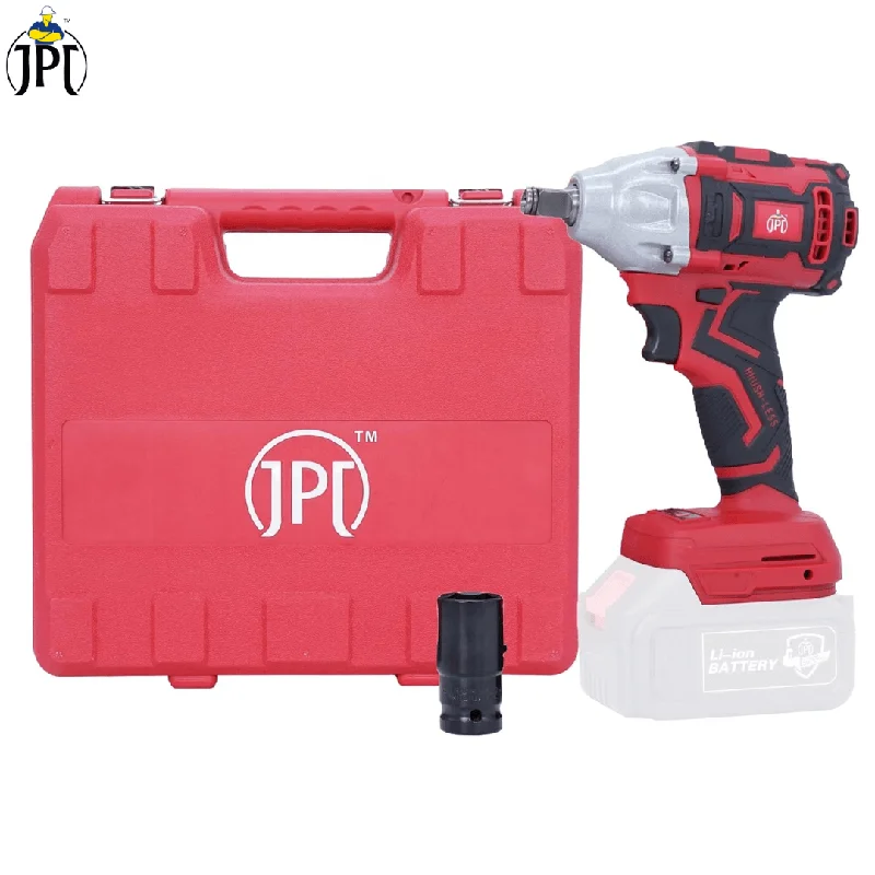 JPT 21v Brushless Cordless Impact Wrench | 320 Nm Torque | 0-2300 RPM | 1/2" Hex Head | Forward & Reverse | LED Light | Socket | Carry Case | ( 𝐁𝐚𝐭𝐭𝐞𝐫𝐲 & 𝐂𝐡𝐚𝐫𝐠𝐞𝐫 𝐍𝐨𝐭 𝐈𝐧𝐜𝐥𝐮𝐝𝐞𝐝 )